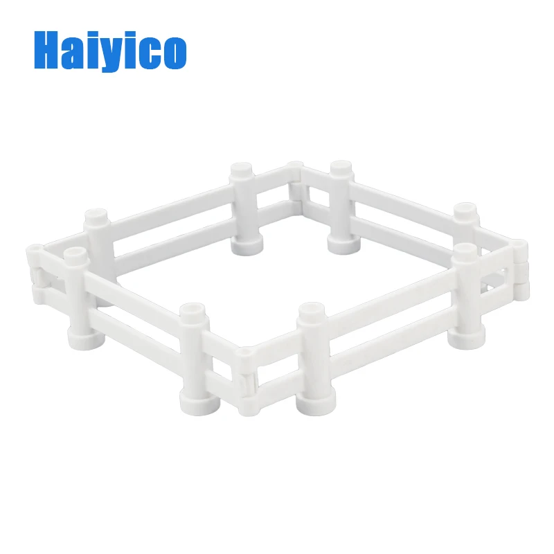 Haiyico 4 قطعة طويلة سياج اللبنات تجميع لعبة متوافق مع الانكليزي الطوب مجموعة الألعاب التعليمية للأطفال الأطفال هدايا