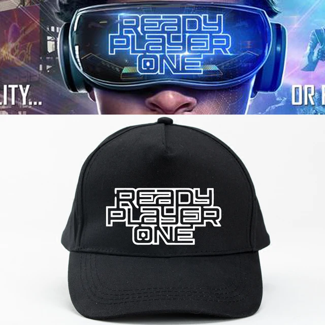 2018 Science Fiction Movie Ready Player One Cosplay Hats Black Strapback Unisex Adjustable Baseball Caps