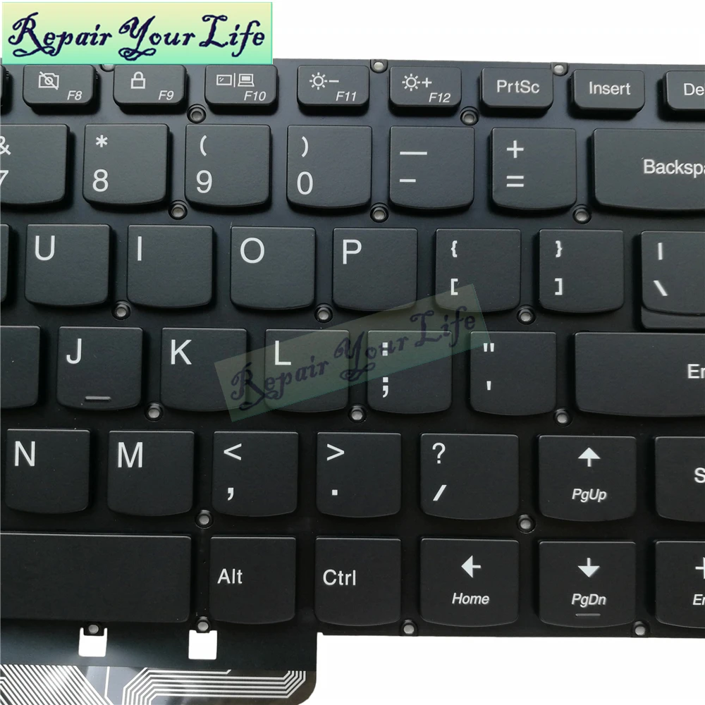 Teclado retroiluminado inglês americano, para lenovo yoga