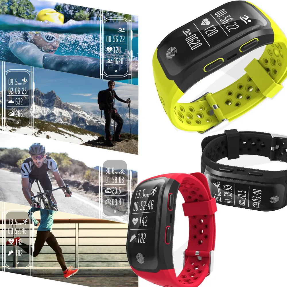  Makibes G03 männer Armband IP68 Wasserdichte Smart Band Herz Rate Monitor Anruf Erinnerung GPS S908
