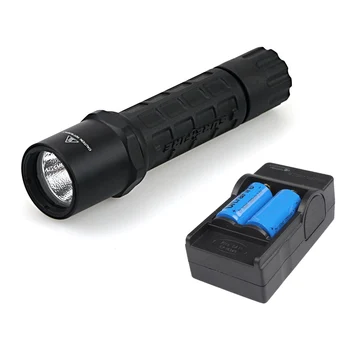 

600 Lumen Camping Hiking Traveling LED Flashlight G2 R2 LED Tactical torch Lamp & 2x16340 Battery +Charger