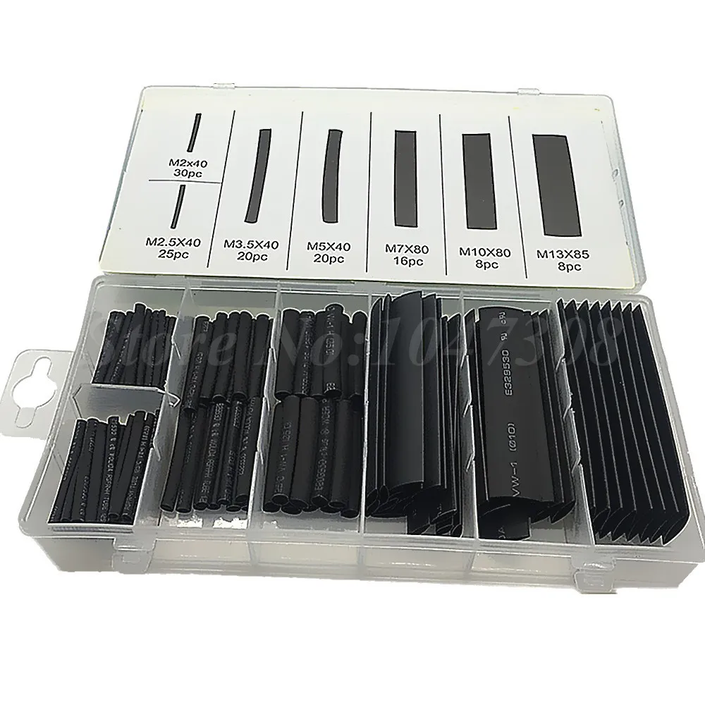 Heat Shrink Wire Wrap Assortment Tubing Electrical Color Code Cable Sleeve