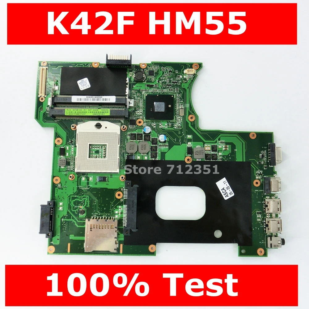 Материнская плата K42F HM55 REV3.0 для ноутбука P42F X42F A42F материнская тест материнской