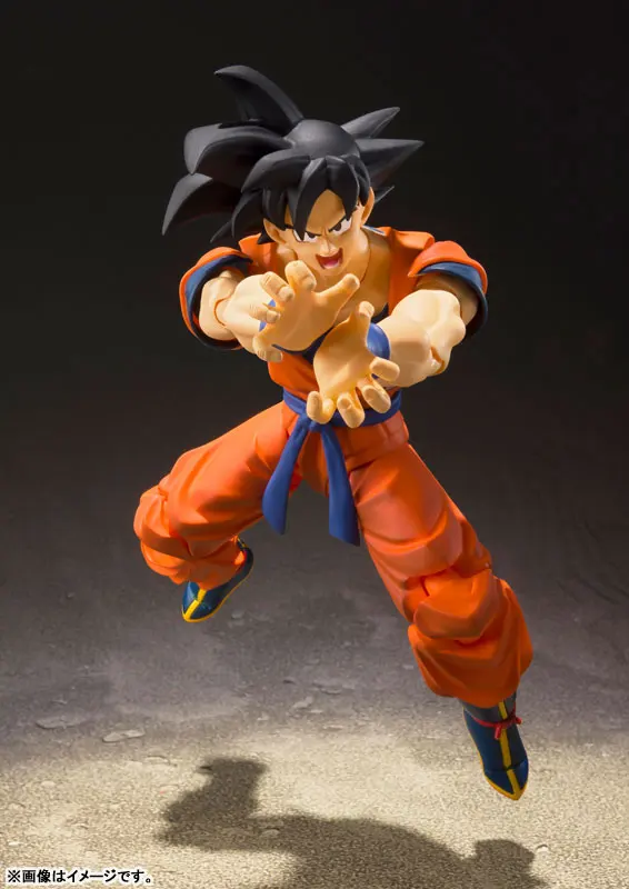 Аниме "Dragon Ball Z" BANDAI Tamashii нация S.H. Figuarts/SHF фигурка-Сон Гоку-сайян, поднятый на земле