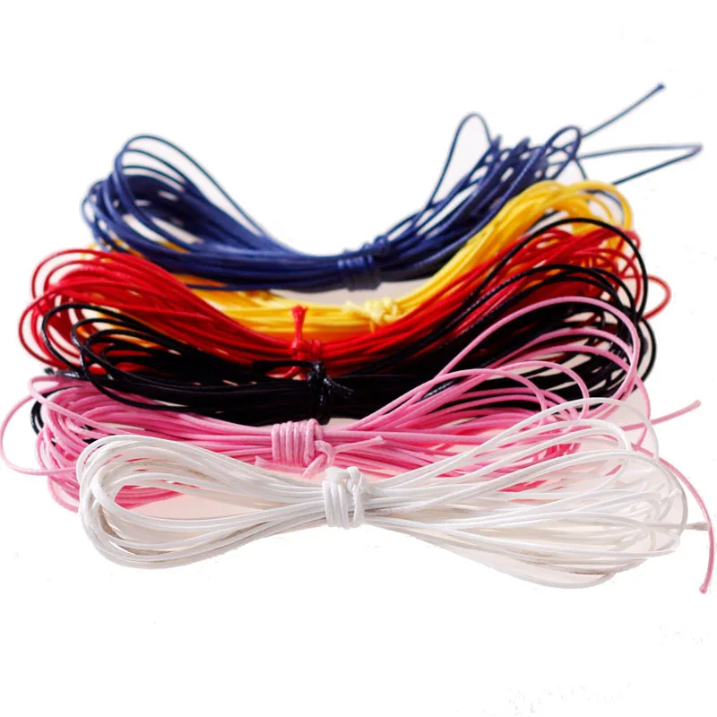 SEA MEW 4 Meters Diameter 1mm Waxed Thread Polyester Cord String Strap DIY Rope Jewelry Findings For Making | Украшения и