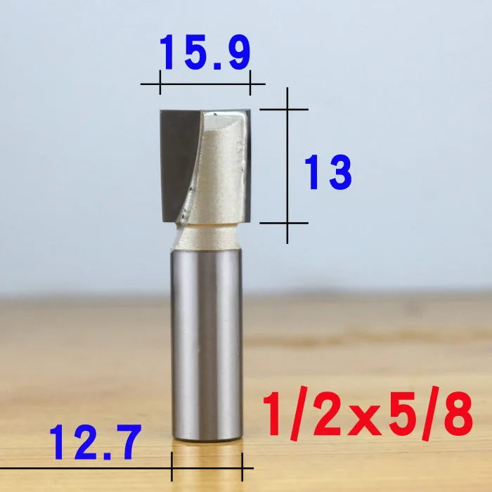 Профессиональный класс 1/" 1/2" хвостовик ПОВЕРХНОСТИ строгания древесины Фрезерные фрезы плоское дно очистки древесины резки деревообрабатывающий резной нож - Длина режущей кромки: 1-2 x 5-8