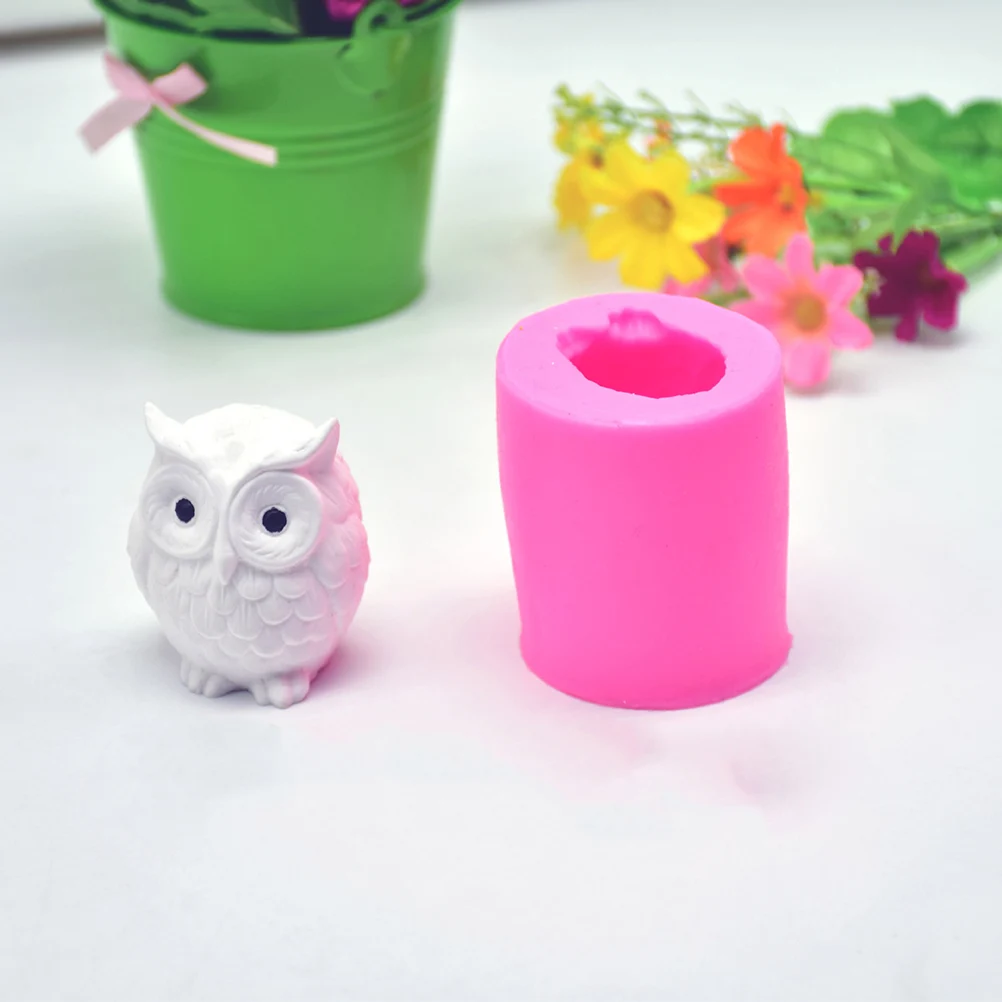 

1PC 3D Owl Silicone Molds Bakeware Cake Decorating Tools Mousse Chocolate Dessert Fandant Ice Cube Mold