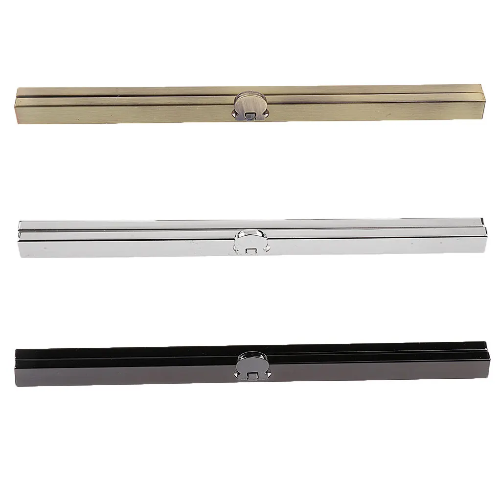 15 Sets Purse Wallet Frame Bar Edge Strip Clasp 19cm Metal Openable Edge Replacements