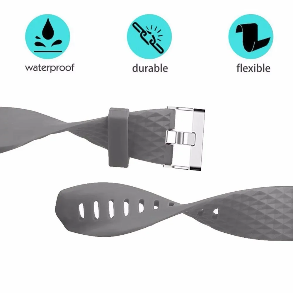 DUSZAKE F07 3D Браслет ремешок для браслета Fitbit Charge 2 Смарт часы силиконовые для браслета Fitbit Charge 2 ремешок для Fitbit Band