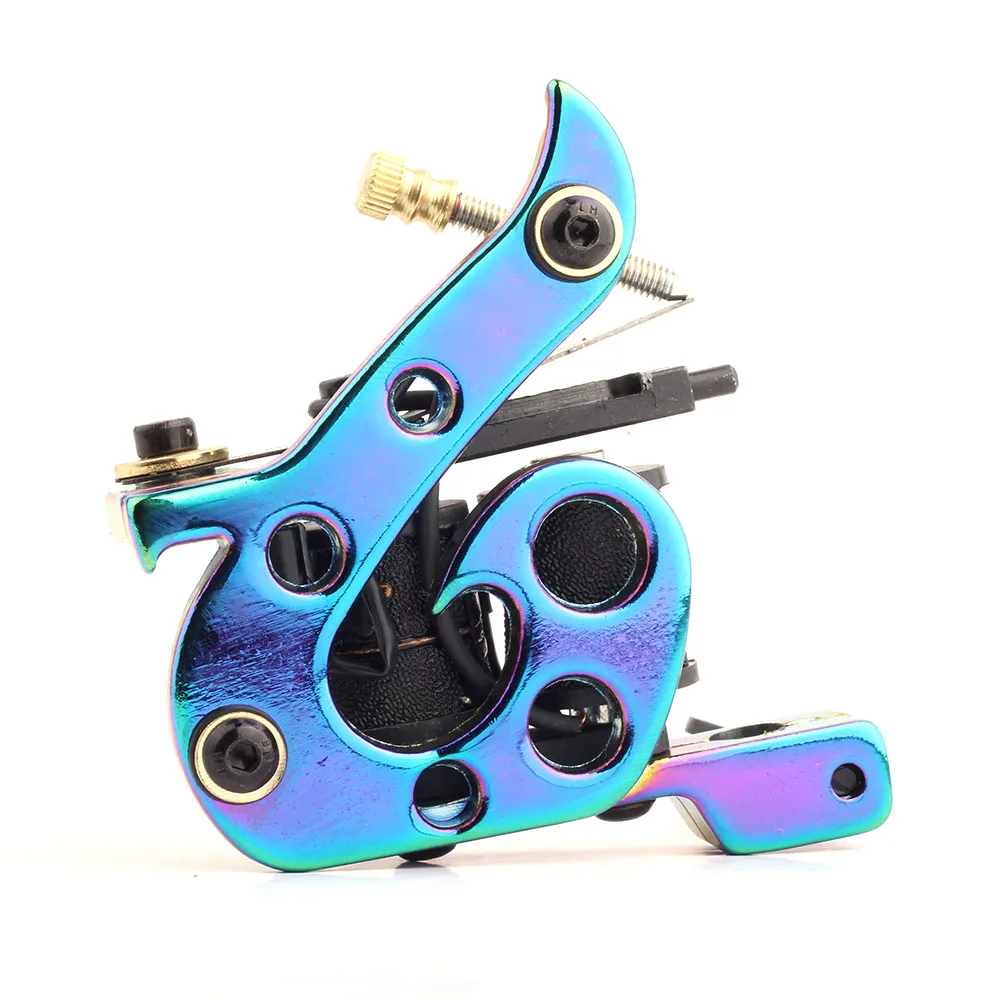 

Handmade Colorful Alloy 10 Wrap Coils Tattoo Gun Coil Tattoo Machine for Liner Shader