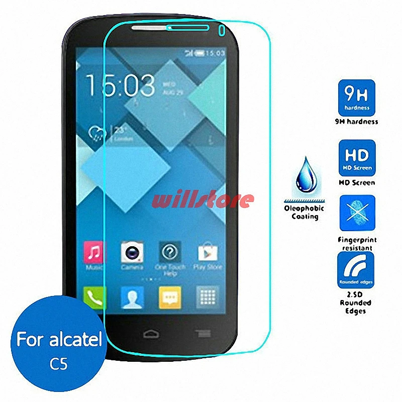 Закаленное стекло для Alcatel One Touch Pop C5 Защитная пленка 5036 OT5036 5036D 4 5 дюйма | Мобильные
