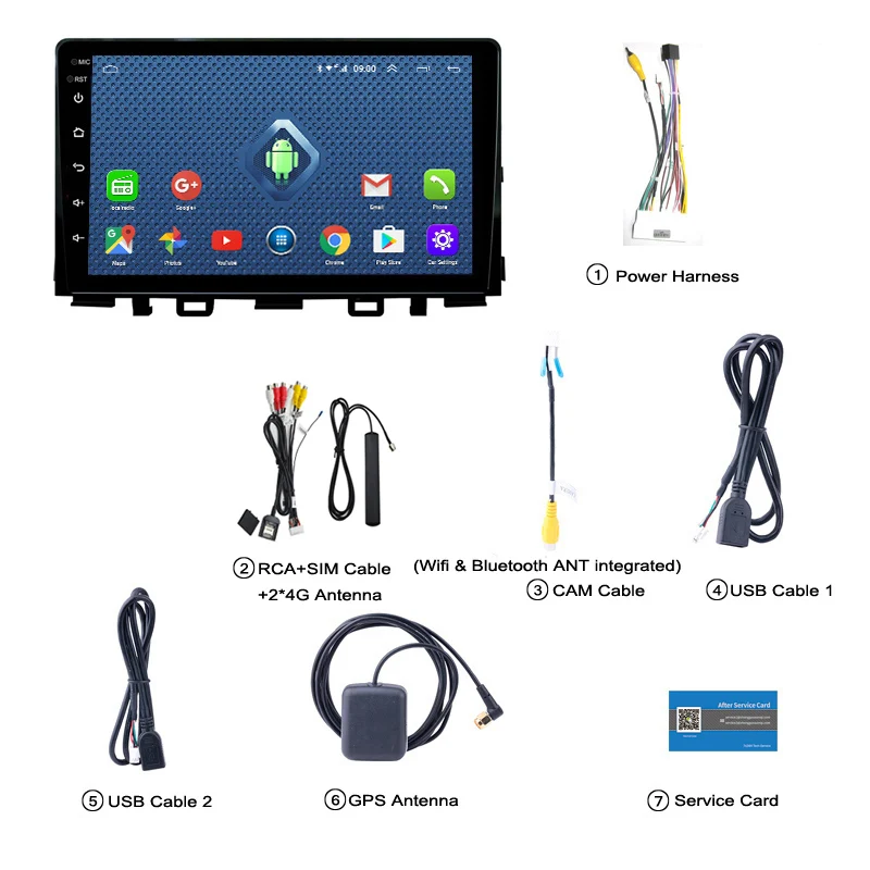 Clearance Android 8.0 2+32G  4G 3G WIFI netcom 2.5D 9 inch For KIA k3 RIO 2017 Car gps radio dvd player support steering wheel control 5