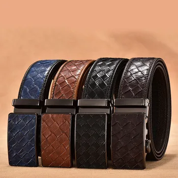 

Fashion Men High Quality Black Jeans waist Belt luxury Business Male Alloy buckle Belts Men/ women Jeans Belt waistband