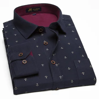 

Plus Size 9XL 10XL 11XL New Model Shirts Print Mens Fancy Shirts Male Casual Dress Shirts Men's Thickening Cotton Shirts M463