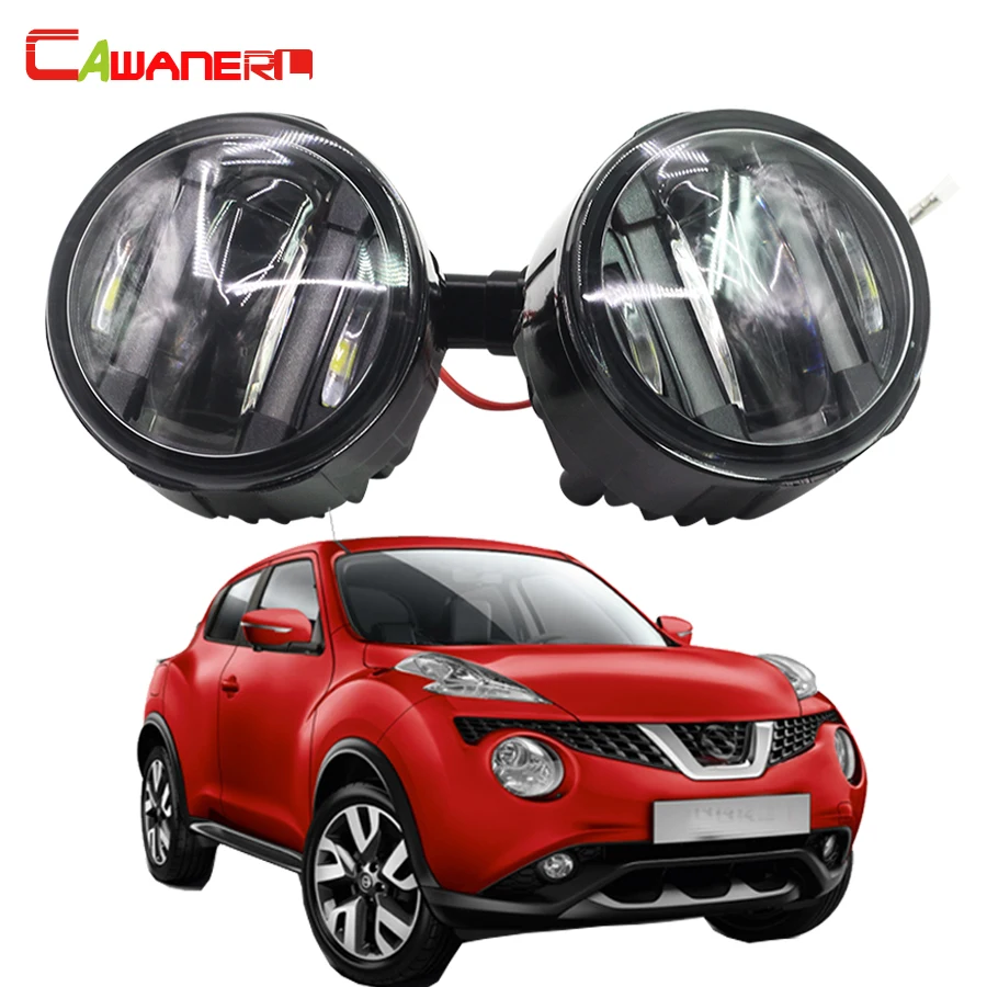 

Cawanerl 2 Pieces Car Styling LED Fog Light DRL Daytime Running Lamp For Nissan Juke 2010 Onwards