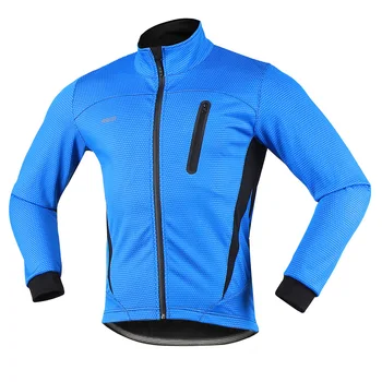 

ARSUXEO Thermal Cycling Jacket Winter Warm Up Fleece Bicycle Cycle Clothing Windproof Waterproof Sports Coat MTB Bike Jersey
