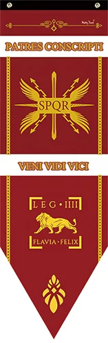 New Caesar Rome empire SPQR Infantry Legions War Banner Home Decor Flag Bar Family decoration Flags S-L cosplay game show props - Цвет: iiiiFLAVIA-FELIX