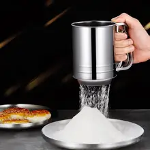 Порошковая мука шаркер из нержавеющей стали сито чашка сетка сито формы для выпечки инструменты для украшения тортов Кондитерские инструменты формы для выпечки