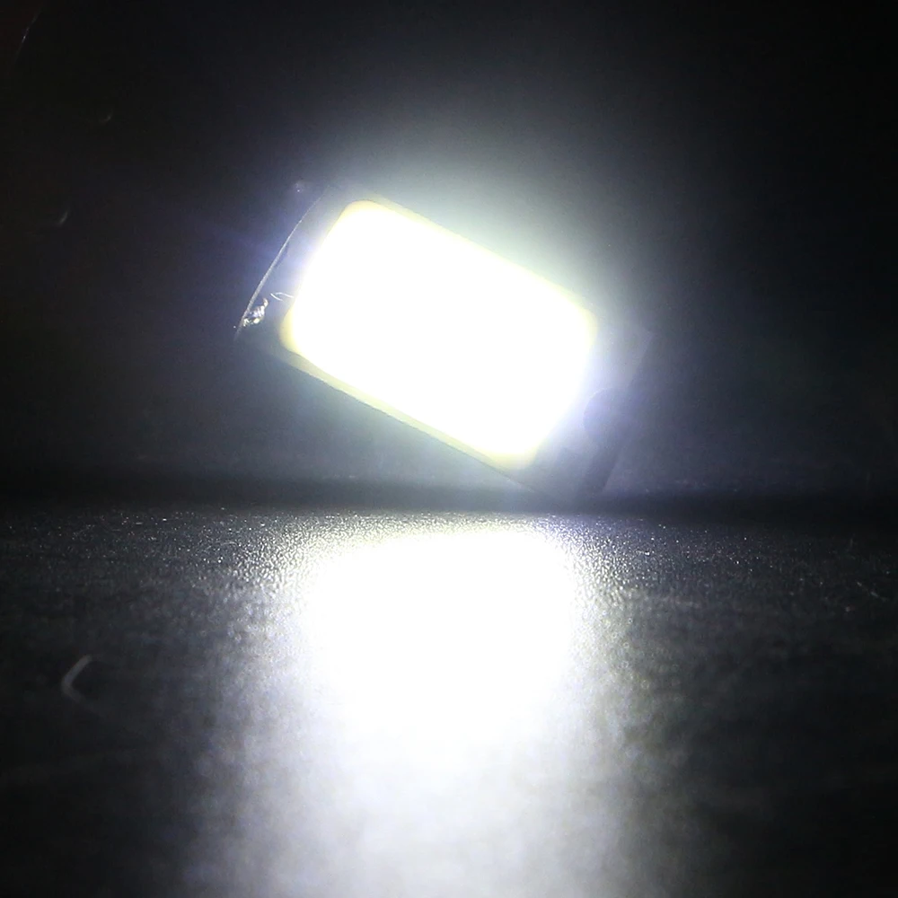 100 шт. 12 В T10 PCB COB 12 SMD СВЕТОДИОДНЫЙ фонарь номерной знак багажный отсек габаритные огни белый синий красный, синий, белый
