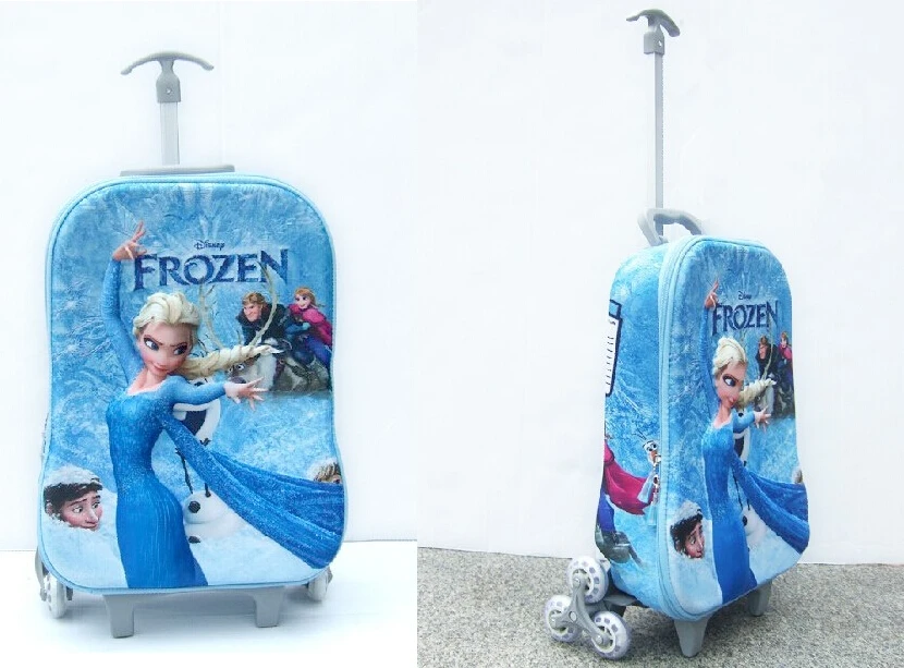 Frozen wheeled bag 3 Wheels kids Trolley School Bags Frozen Bag mochila