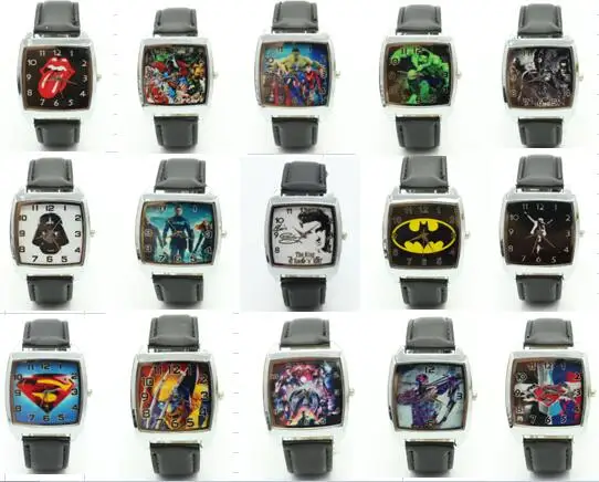 2017 New Fashion mixed style Cartoon Watch Children avengers batman spider man S 2017 New Fashion mixed style Cartoon Watch Children avengers batman spider man S