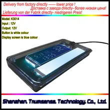 Time and Temperature Display System On Mirror Surface Light Mirror Switch Touch Switch