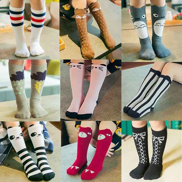 

2019 New Baby Girls leg warmer Fox Cotton Cute Little Character Knee Socks Kid Clothing unisex Toddler Boot Kids Socks Cartoon