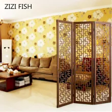 Современный короткий бытовой деревянный экран в китайском стиле винтажная перегородка стены вырез шерсть от экрана Складная консоль