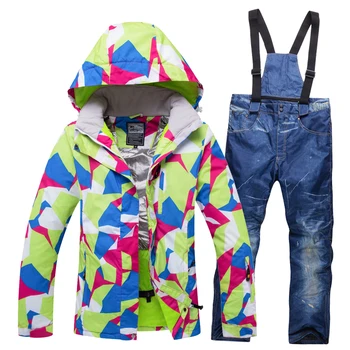 

RIVIYELE Women Ski Jacket Pant Snowboard Suit Windproof Waterproof Outdoor Sport Wear Skiing Super Warm Clothing Trouser Female