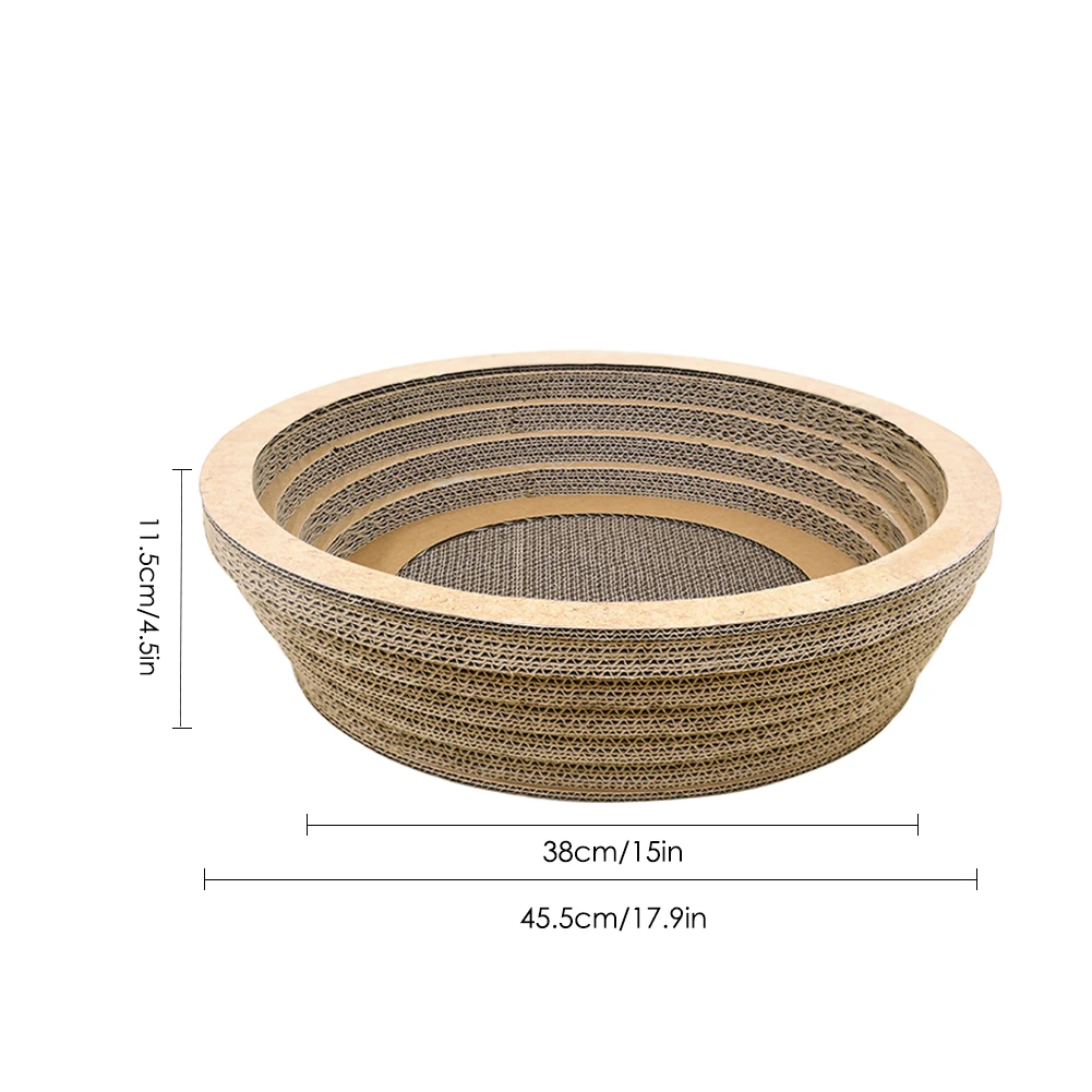 Гофрированная бумага большой Размеры чаша кошки скребут Совета Царапин Pad кошка гнездо игрушки для домашних животных массаж тела