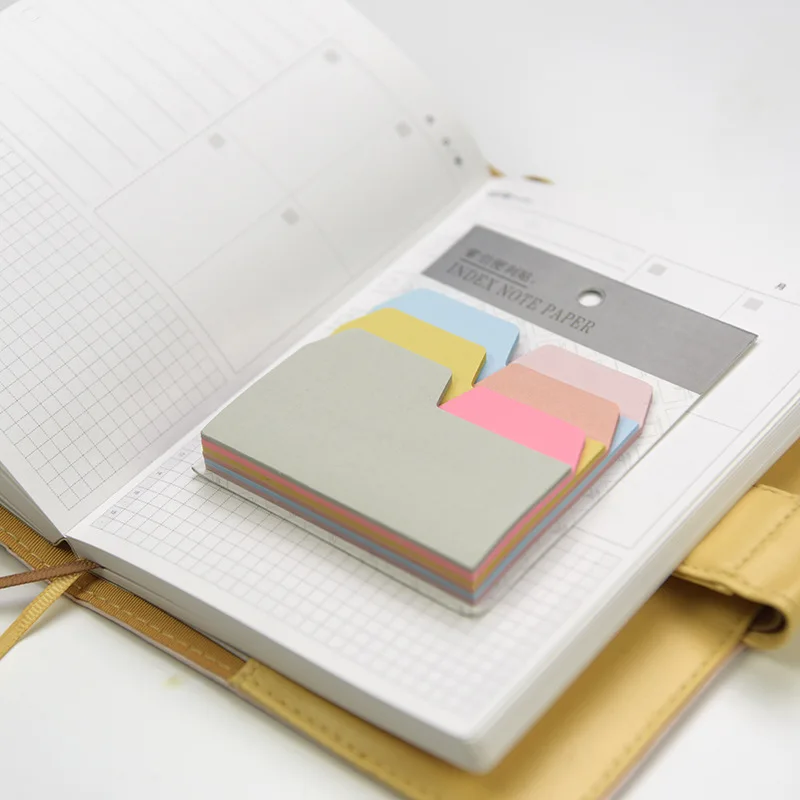 

(1pc to sell) 6Colored Pages Index Self-Adhesive Sticky Notes Post It School Office Papeleria Planner Stickers