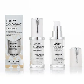 

40ml Color Changing Liquid Foundation Makeup Change To Your Skin Tone By Just Blending Full Coverage Foundation TSLM1