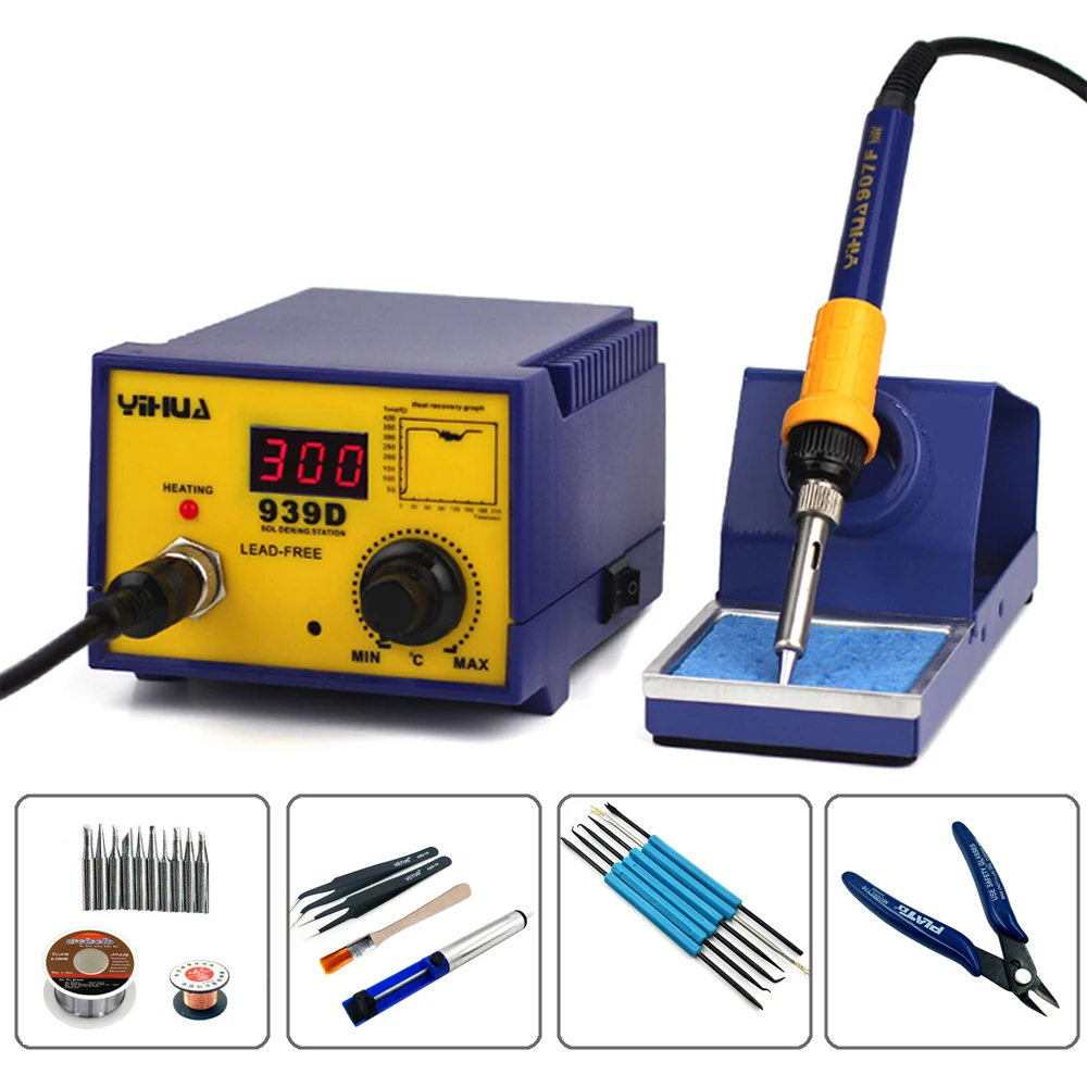 YIHUA 939D High Power Anti Static Electric Soldering Irons Thermostat