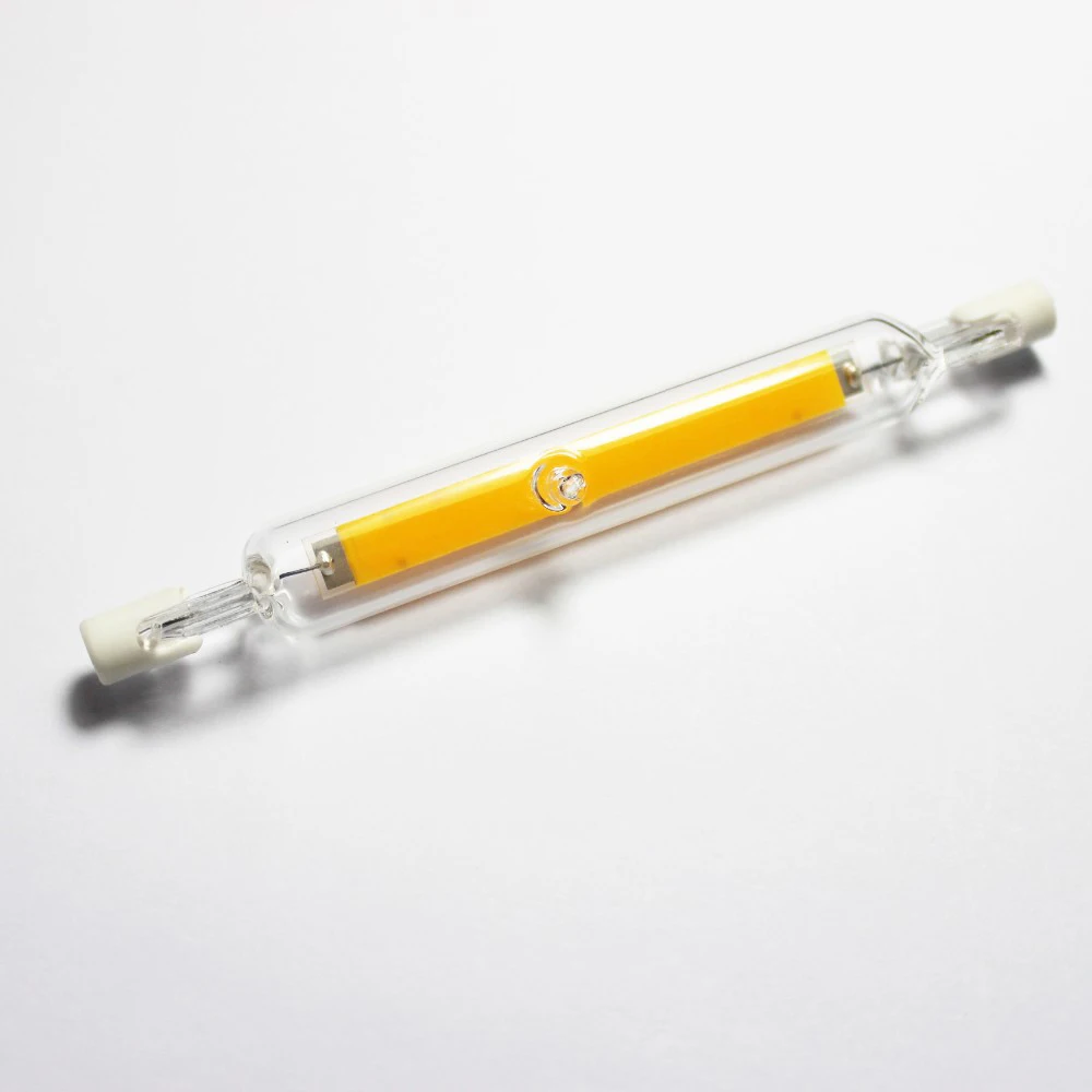R7S cob led r7s стеклянная трубка 8 Вт 118 лм 220 мм AC 360 в градусов лампочка сменная