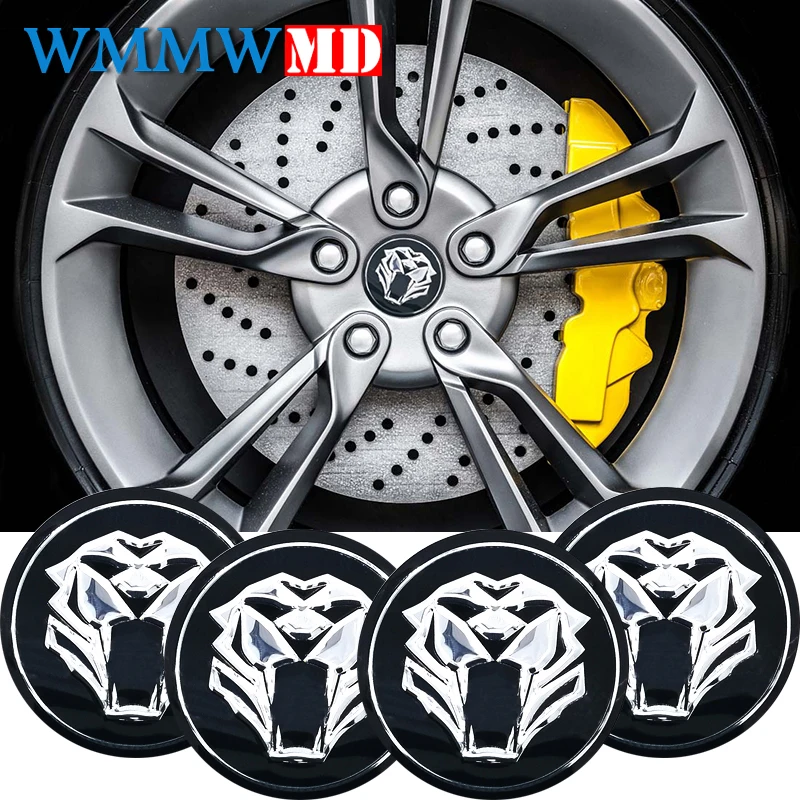 Автомобильная наклейка Tiger head для центра рулевых колес автомобильная крышка