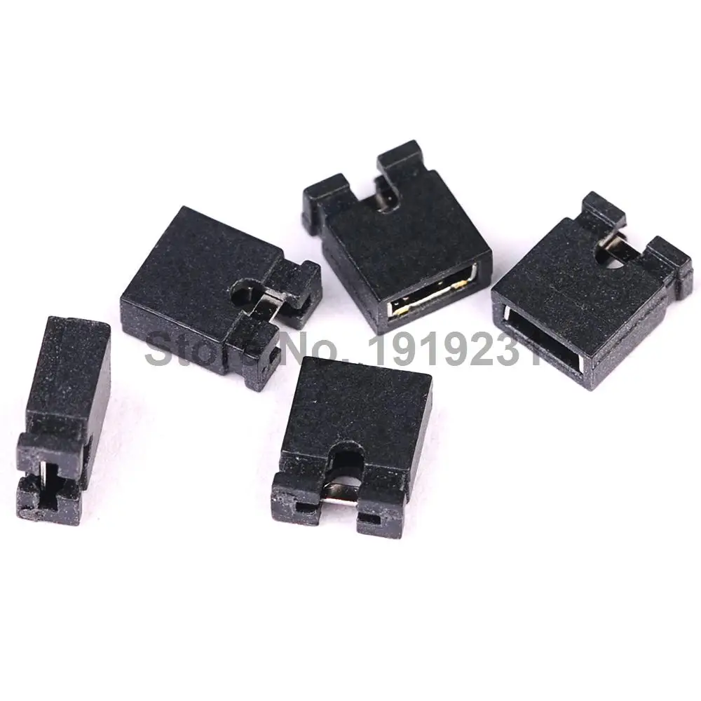 200PCS 2.54mm Standard Circuit Board Jumper Cap Shunts Short Circuit