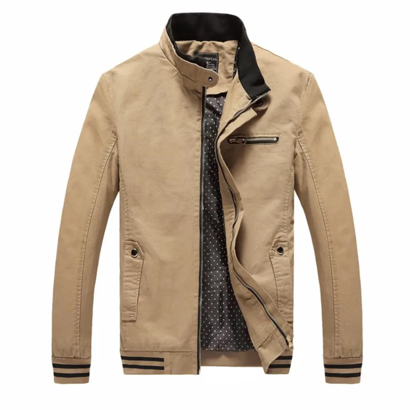 Goedkoop 2018 lente herfst mannen jas Casual mode mannelijke wassen 100% puur katoen merk kleding jassen man Jassen