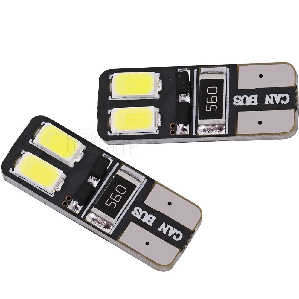 Новинка 500 шт./лот Canbus T10 4smd LED 5630 5730 canbus Автомобильный свет неполярный без ошибок Obc