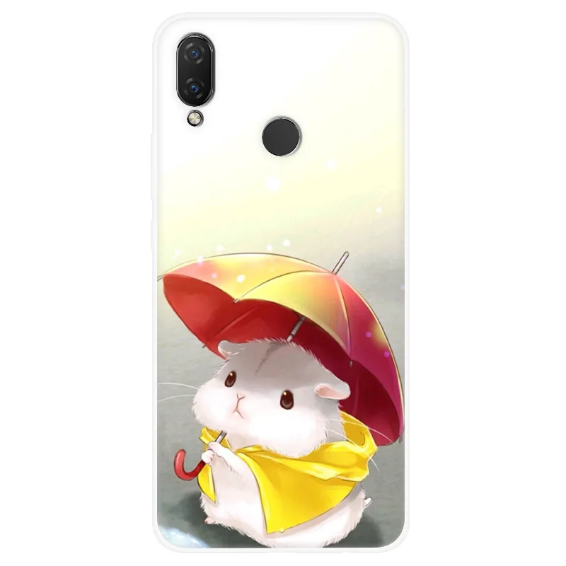 Милый мультяшный чехол с животными для Huawei Honor 10 8C lite P10 10i Mate 20 20X Y7 Y6 Pro 2019 Nova 4