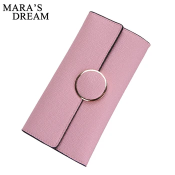 

Mara's Dream New 2018 Women Purses Wallet Hasp Clutch Bag Fashion Designer Female PU Leather Long Wallets Famous Brand Purses