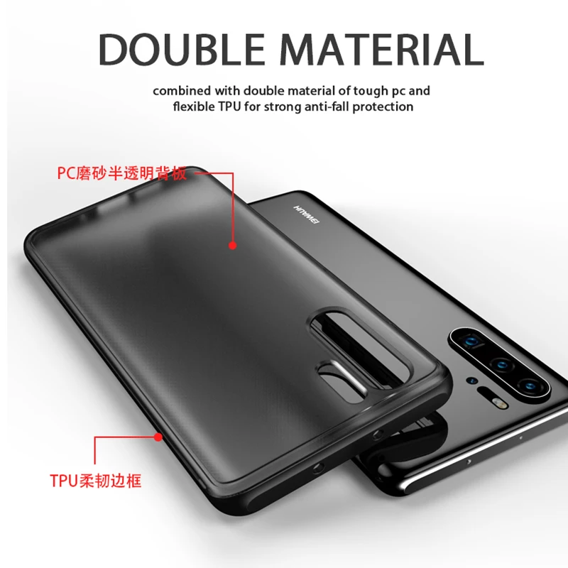 Акриловый глянцевый чехол для Huawei P30 Pro Lite роскошный полупрозрачный матовый