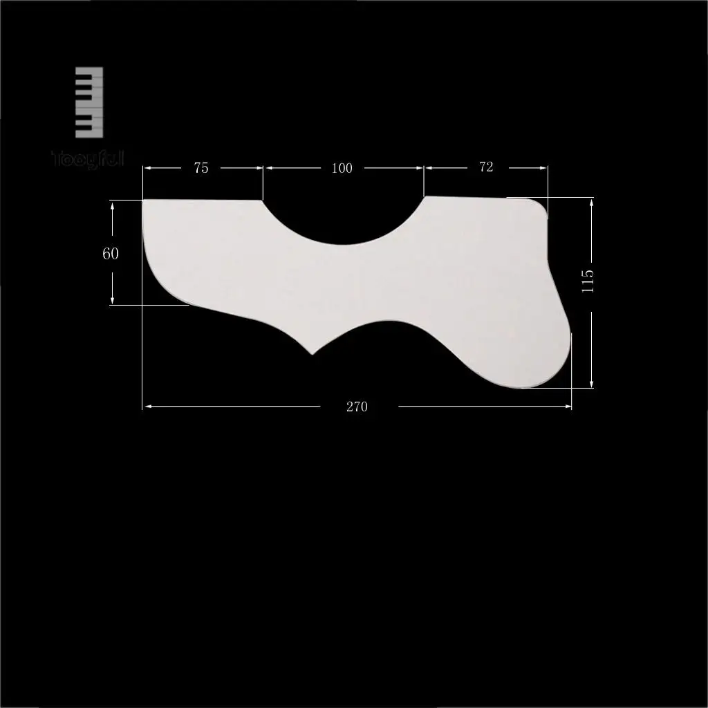 Tooyful Finest PVC Adhesive Left-handed Guitar Pickguard Scratch Plate for 40'' 41'' Acoustic Guitar Replacement Part