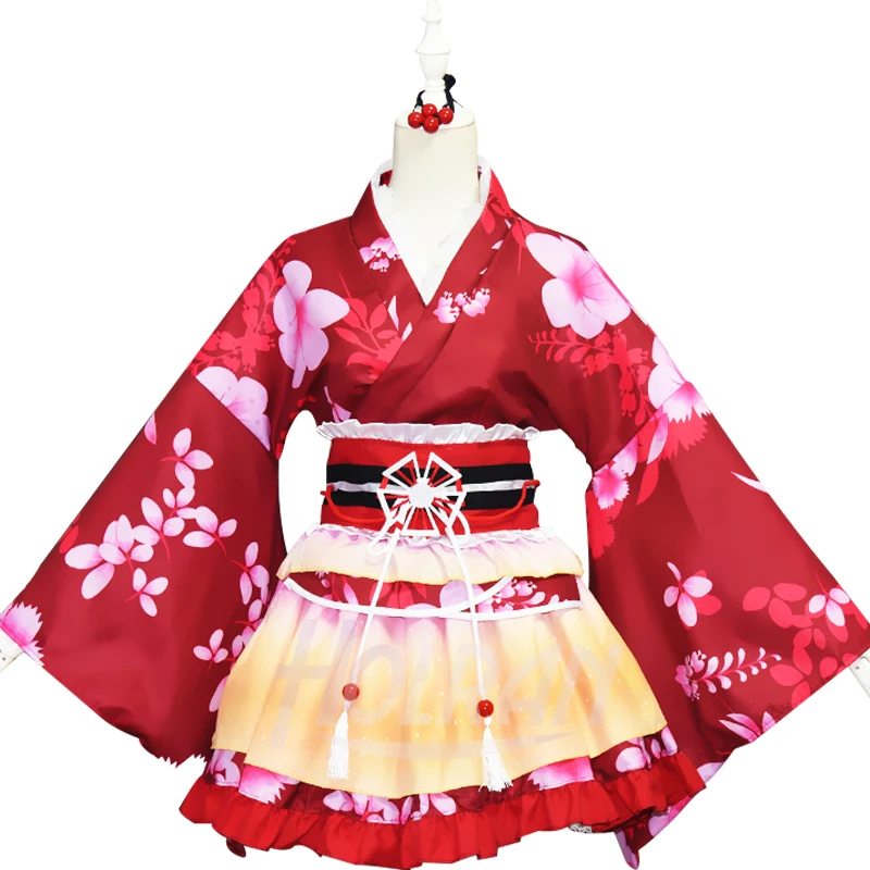

LoveLive Cosplay Sonoda Umi Cosplay Costume Kimono Love Live Nishikino Maki Honoka japanese lolita Eli Kimono Costume Kids Dress