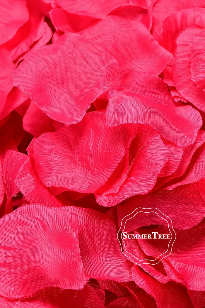 100pcs/pack Silk Rose Petals Table Confetti Artificial Flower Baby Shower Crafts Wedding Supplies Party Christmas Venue Decor