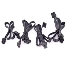 Pci-e 6pin 1 a 3 sata 4pin periférico molex cabo de alimentação gpu 8pin para 6 + 2pin cpu 4 + 4 pinos para evga 1000 850 750 650 gq