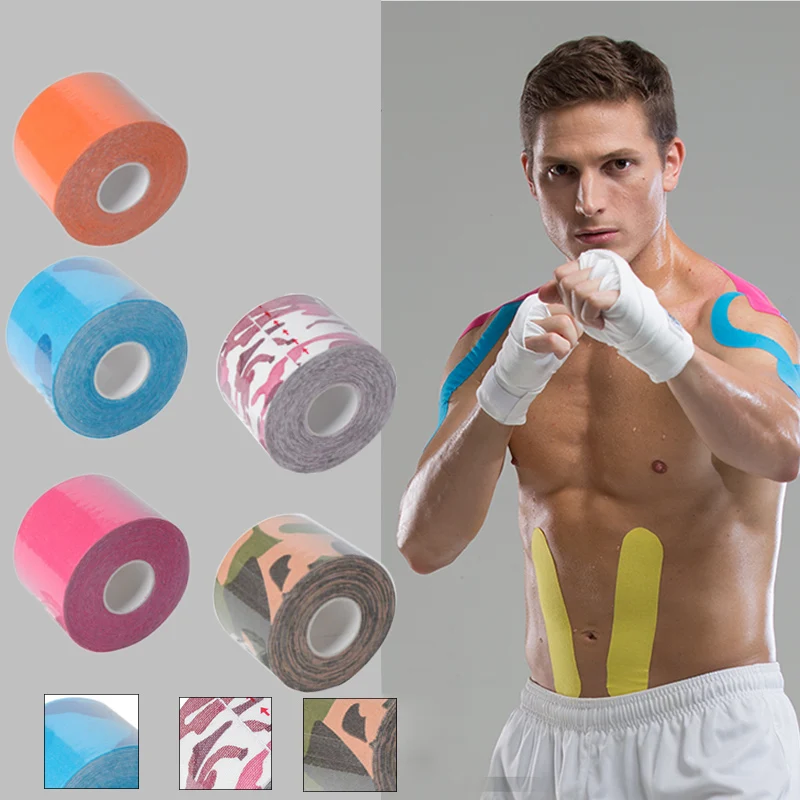 

1PCS Kinesiology Elastic Adhesive Kinesio Tape Knee Injury Muscle Strain Protect Physio Cure Sport Strapping Bandage Cotton Roll