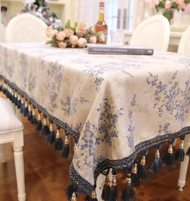 New Tassel Table Cloth Rectangular Edge Table Covers for home Decoration Towel Home Textile Decorative Table Cloth