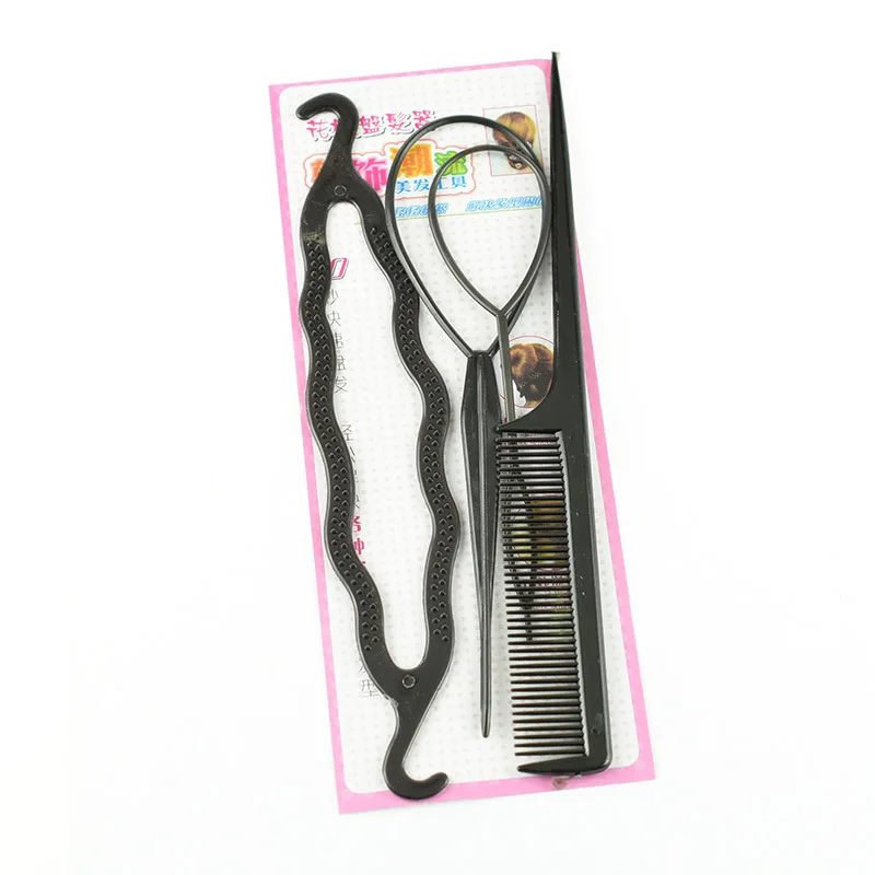 4pcs/set Magic Hair Styling Accessories Set Braiders Hair Pin Bun Roller Maker Hair Braiding Twist Curler Styling Tool