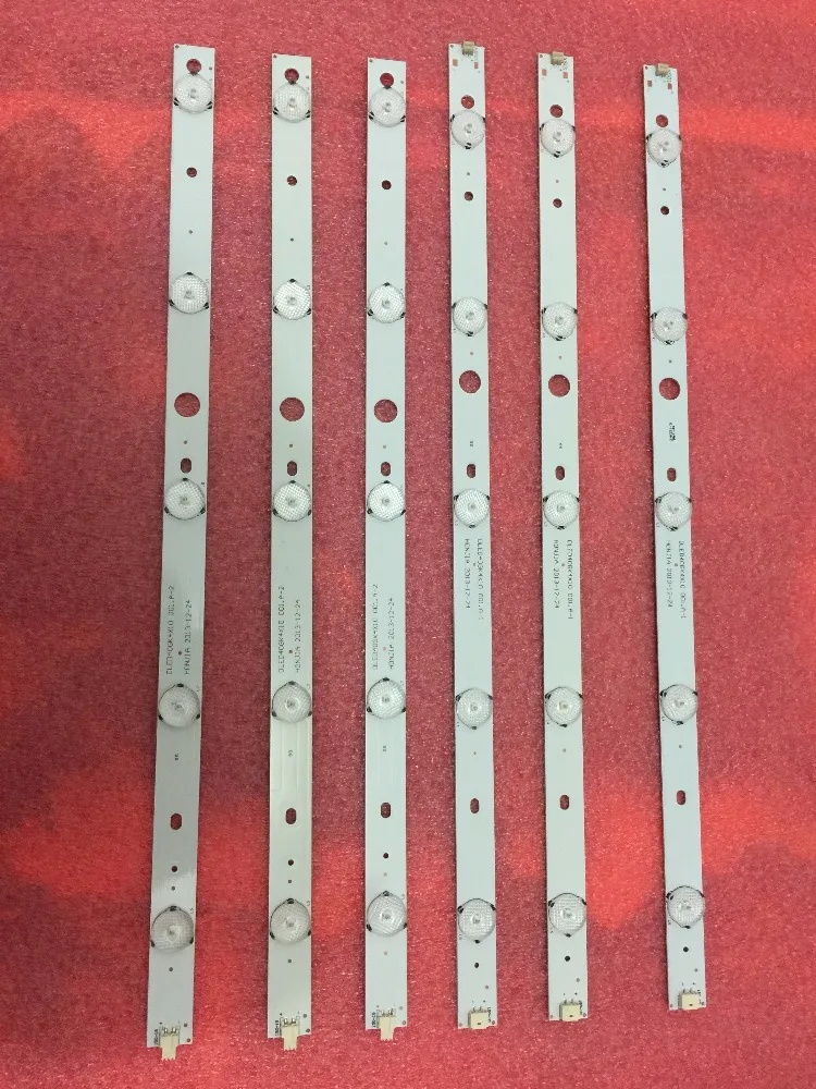 

6set 40'' 775mm*17mm 10leds LED Backlight Lamps LED Strips w/ Optical Lens Fliter for TV Monitor Panel New
