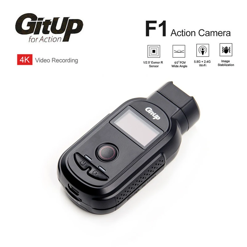 Новинка, Спортивная Экшн-камера GitUp F1, 90 градусов, Wi-Fi, FPV 4 K, 3840x2160 P, видео видеорегистратор, Ультра HD, с замедленной съемкой, для улицы